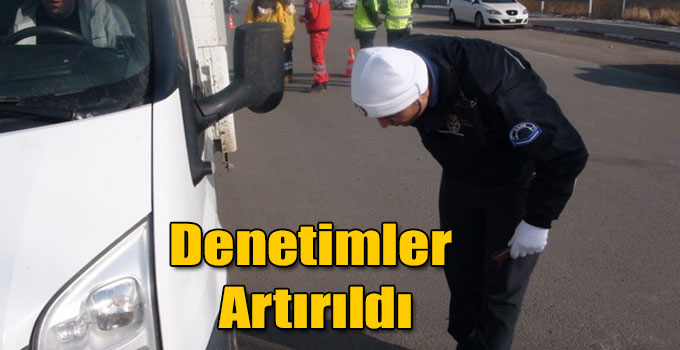 Kars'ta Kış Lastiği Denetimleri Artırıldı