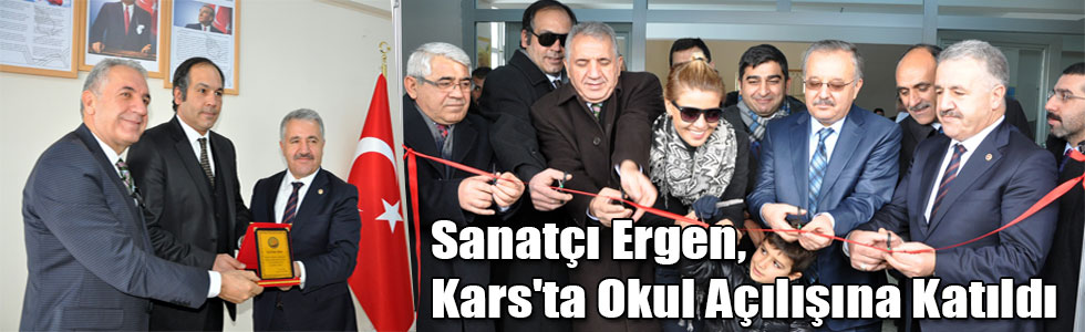 Sanatçı Gürben Ergen, Kars'ta Okul Açılışına Katıldı