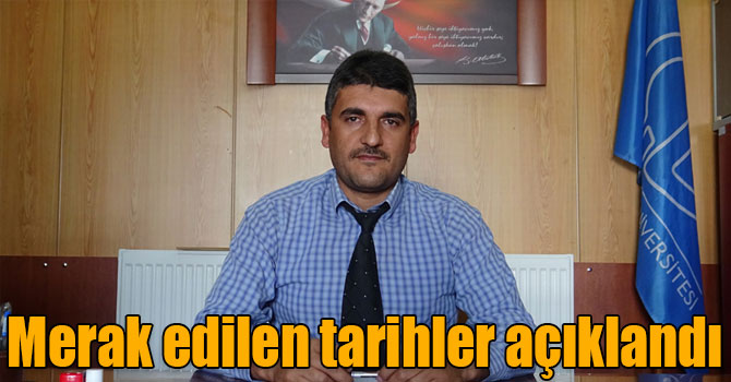 AÖF Kars Büro Yöneticisi Ahmet Karakeçili, yaz okulu kayıt ve sınav tarihlerini açıkladı