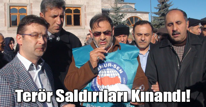 Terör Saldırıları Kars'ta Kınandı!
