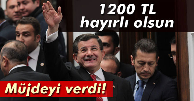 Başbakan Davutoğlu Twitter'dan Müjdesini Verdi