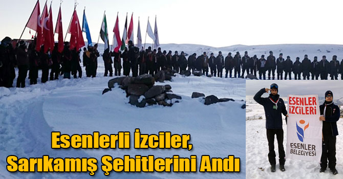 Esenlerli İzciler, Allahuekber Dağı’nda Sarıkamış Şehitlerini Andı