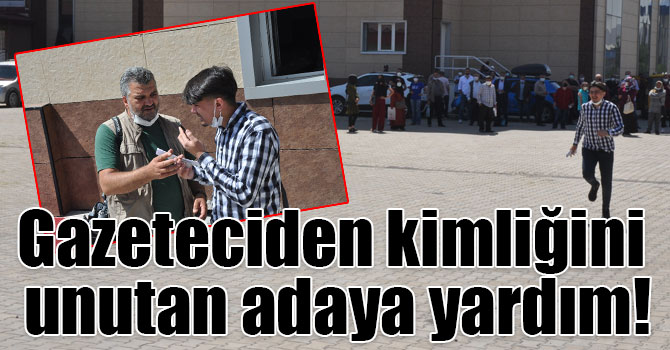 Gazeteciden kimliğini unutan adaya yardım!