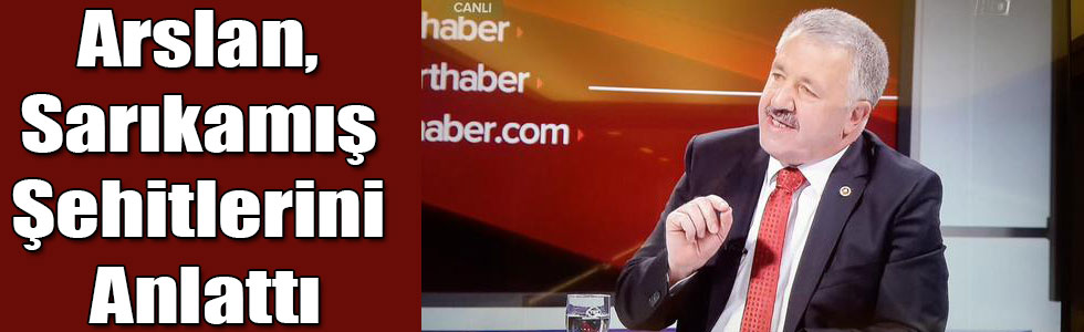Ahmet Arslan, TRT Haber'de Sarıkamış Şehitlerini Anlattı