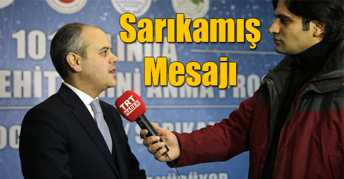 Gençlik ve Spor Bakanı Akif Çağatay Kılıç’tan "Sarıkamış" Mesajı