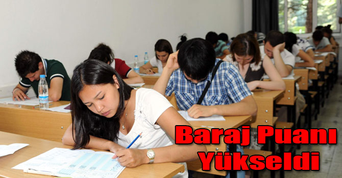 YGS Baraj Puanı Yükseldi