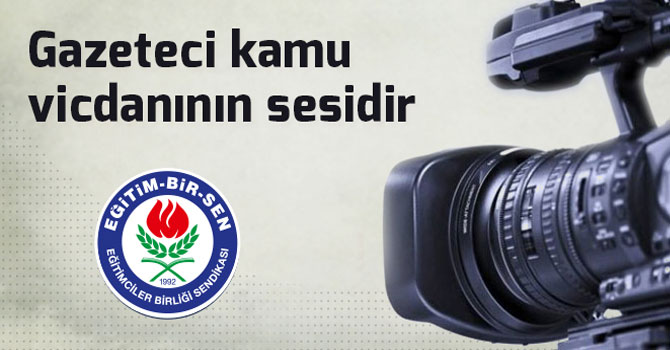 Eğitim-Bir Sen Kars Şube Başkanı M.Kaan Ilgar'ın Gazeteciler Günü Mesajı