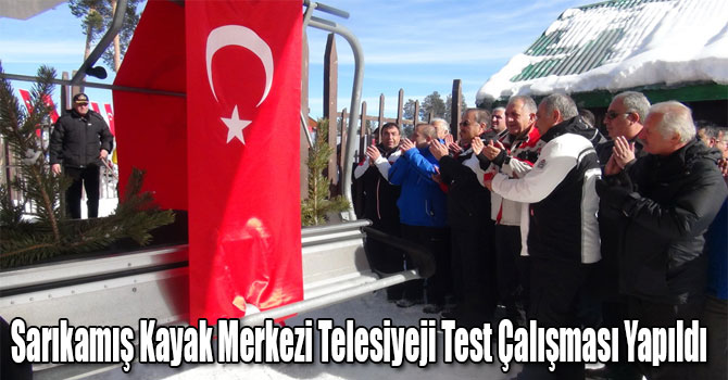 Sarıkamış Kayak Merkezi Telesiyeji Test Çalışması Yapıldı