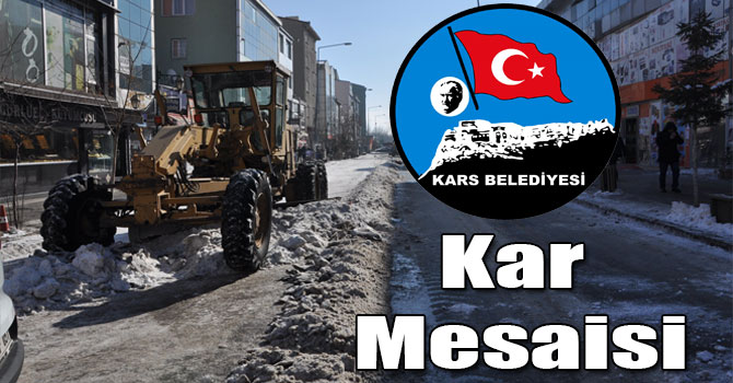 Kars Belediyesinin Kar Mesaisi