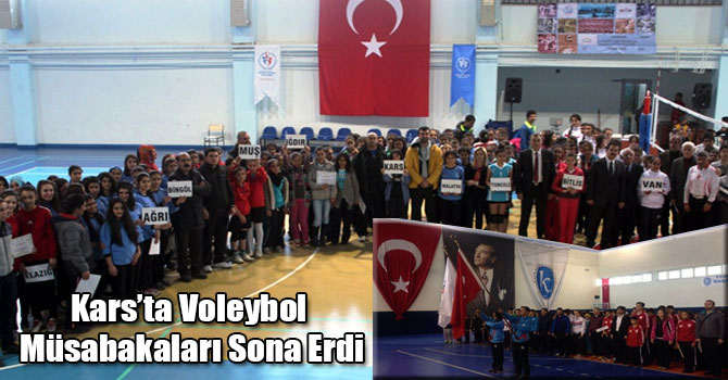 Kars’ta Voleybol Müsabakaları Sona Erdi