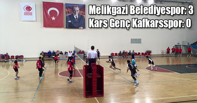 Melikgazi Belediyespor: 3 - Kars Genç Kafkarsspor: 0
