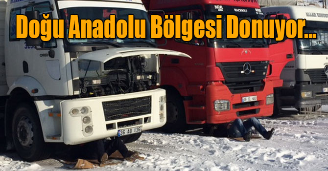 Doğu Anadolu Bölgesi Donuyor...
