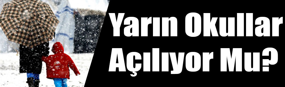 Kars'ta Okulların İlk Günü Tatil Edildi!