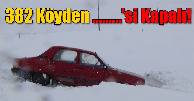 Kars'ta 382 Köyden 262'si Kapalı!
