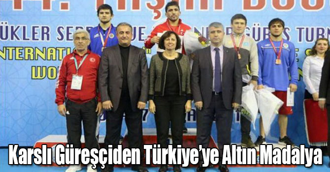Karslı Güreşçiden Türkiye’ye Altın Madalya