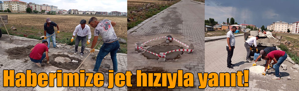 Kars Belediyesi jet hızıyla çalıştı!