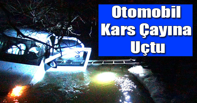 Otomobil Kars Çayına Uçtu