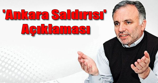 HDP Parti Sözcüsü Ayhan Bilgen'den 'Ankara Saldırısı' Açıklaması
