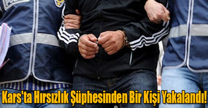 Kars'ta Hırsızlık Şüphesinden Bir Kişi Yakalandı!
