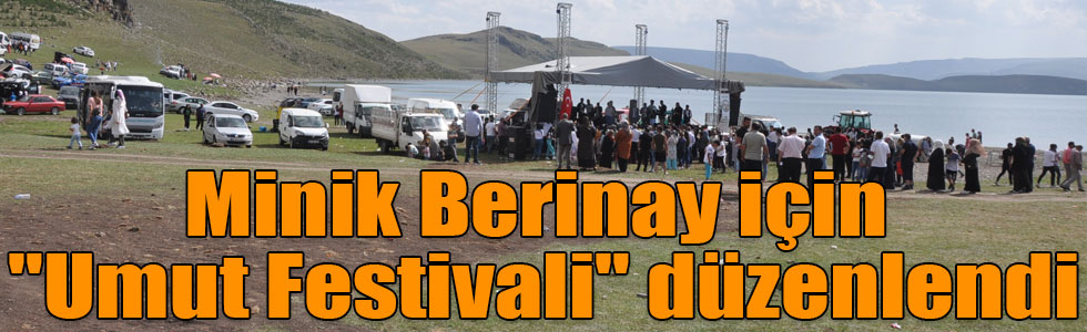 Minik Berinay için "Umut Festivali" düzenlendi