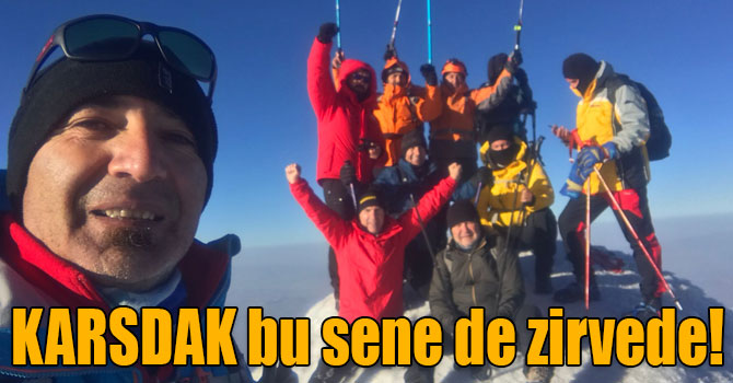 KARSDAK bu sene de Ağrı’nın zirvesinde