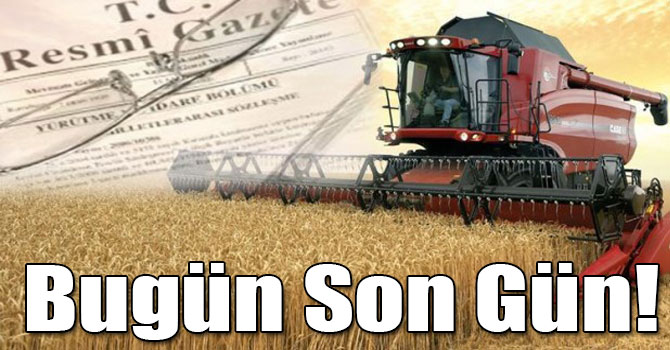 Çiftçi Kayıt Sistemi'ne Başvuru Bugün Son Gün!