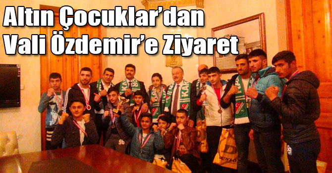 Altın Çocuklar’dan Vali Özdemir’e Ziyaret