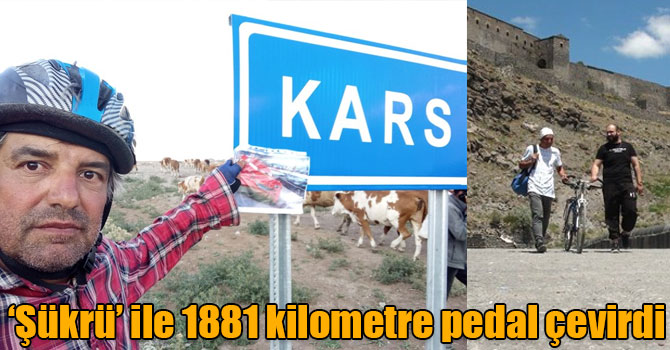 Bisikleti ‘şükrü’ ile Edirne’den Kars’a 1881 kilometre pedal çevirdi