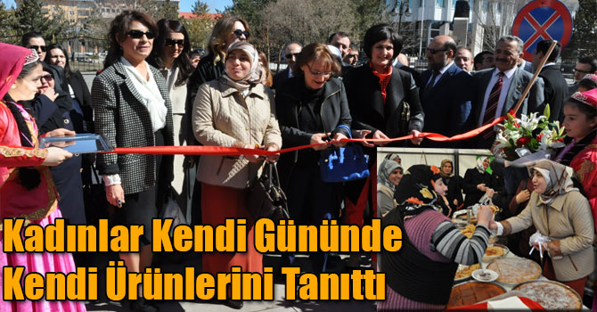 Kars'ta Kadınlar Kendi Gününde Kendi Ürünlerini Tanıttı