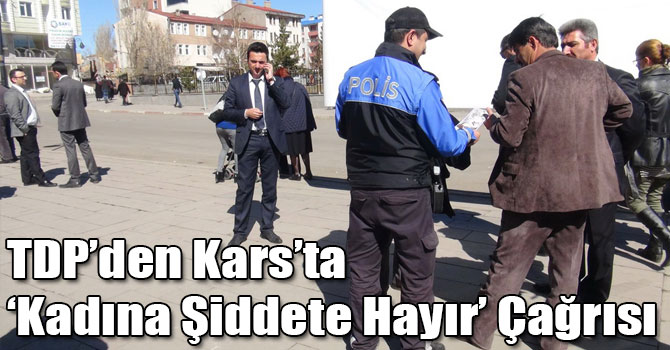 TDP’den Kars’ta ‘Kadına Şiddete Hayır’ Çağrısı
