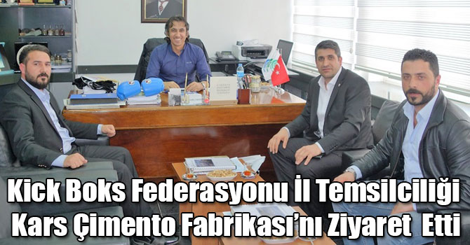 Kick Boks Federasyonu İl Temsilciliği Kars Çimento Fabrikası’nı Ziyaret  Etti