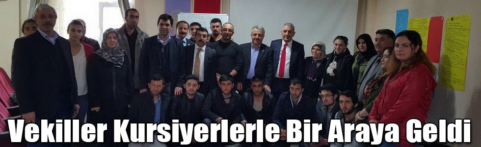 Vekiller Kursiyerlerle Bir Araya Geldi