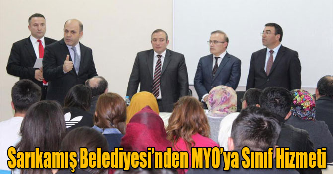 Sarıkamış Belediyesi’nden MYO’ya Sınıf Hizmeti