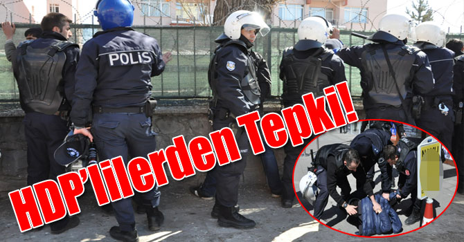 HDP'liler DBP Eş Genel Başkanı Yüksek'in Gözalına Alınmasını Protesto Etti