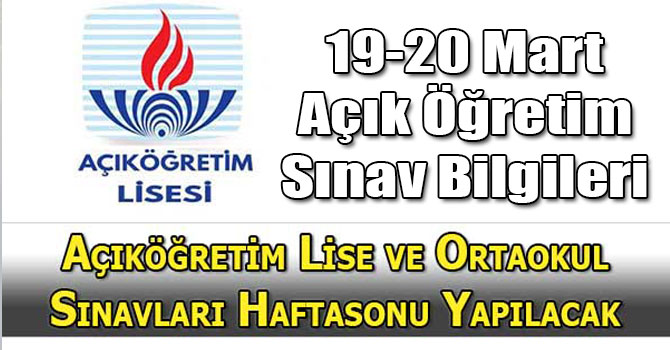 AÇIK LİSE SINAVLARI HAFTASONU YAPILACAK