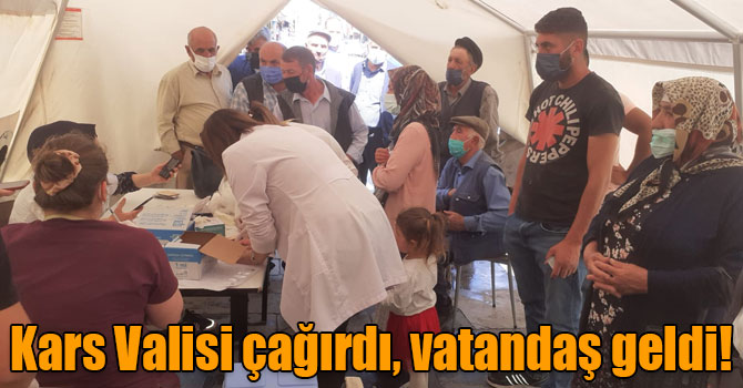 Kars Valisi çağırdı, vatandaş geldi!