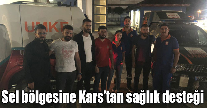 Sel bölgesine Kars’tan sağlık desteği