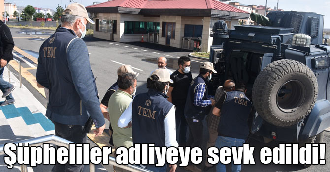 Kars’ta PKK/KCK operasyonunda göz altına alınan şahıslar adliyeye sevk edildi