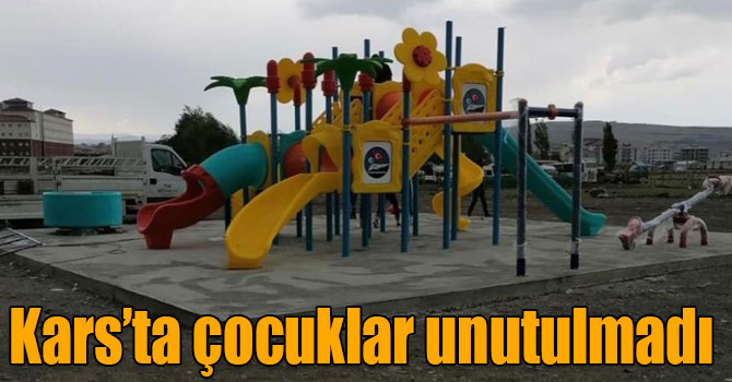 Kars’ta belediye çocukları unutmadı