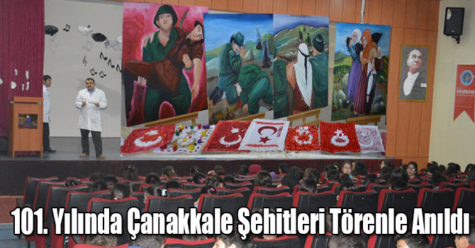 101. Yılında Çanakkale Şehitleri Törenle Anıldı