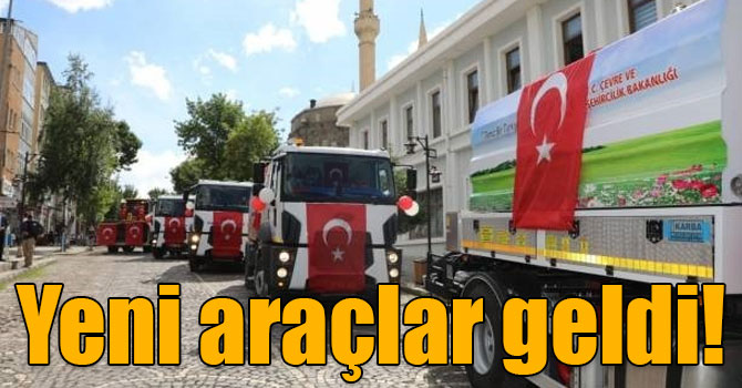 Kars Belediyesi araç parkına yeni araçlar ekledi