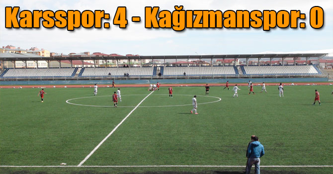 Karsspor: 4 - Kağızmanspor: 0