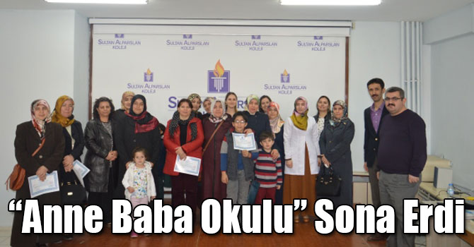 Sultan Alparslan “Anne Baba Okulu” Düzenlenen Sertifika Töreniyle Sona Erdi