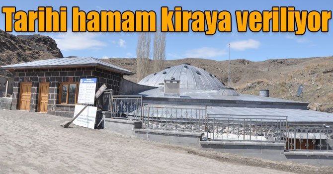 Tarihi hamam kiraya veriliyor