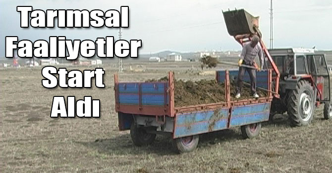 Kars'ta Tarımsal Faaliyetler Start Aldı