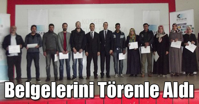 Girişimciler Belgelerini Törenle Aldı