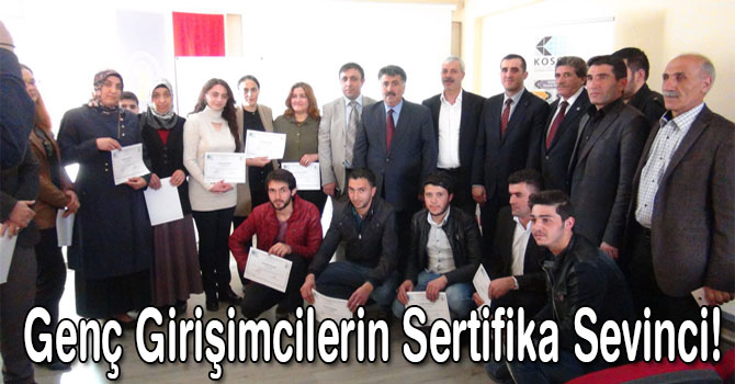 Genç Girişimcilerin Sertifika Sevinci!