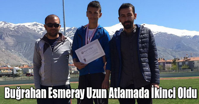 Buğrahan Esmeray Uzun Atlamada İkinci Oldu