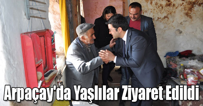 Arpaçay'da Yaşlılar Ziyaret Edildi