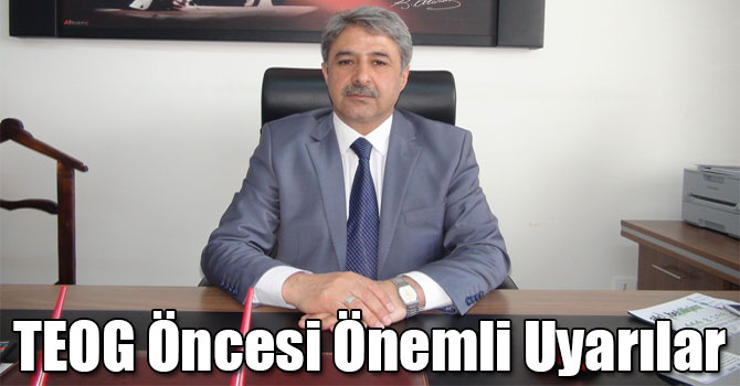 Cemalettin Güven’den TEOG Öncesi Önemli Uyarılar